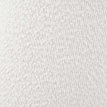 White Boucle Cylinder Lampshade For Table Lamps, 6 of 7