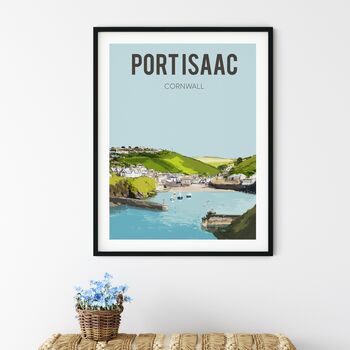 Port Isaac, Cornwall Fine Art Travel Poster, 2 of 8
