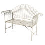 Bielle Stone Grey Iron Garden Bench, thumbnail 2 of 6