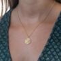 Leo Zodiac Necklace, Sterling Silver Or Gold Plated, thumbnail 4 of 10