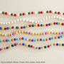 Fair Trade Boho Mini Felt Ball Pompom Garland 200cm, thumbnail 1 of 12