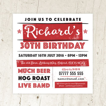 Personalised Party Invitations For All Ages, 6 of 7