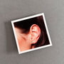 Thank You Sterling Silver Bear Earrings, thumbnail 7 of 9