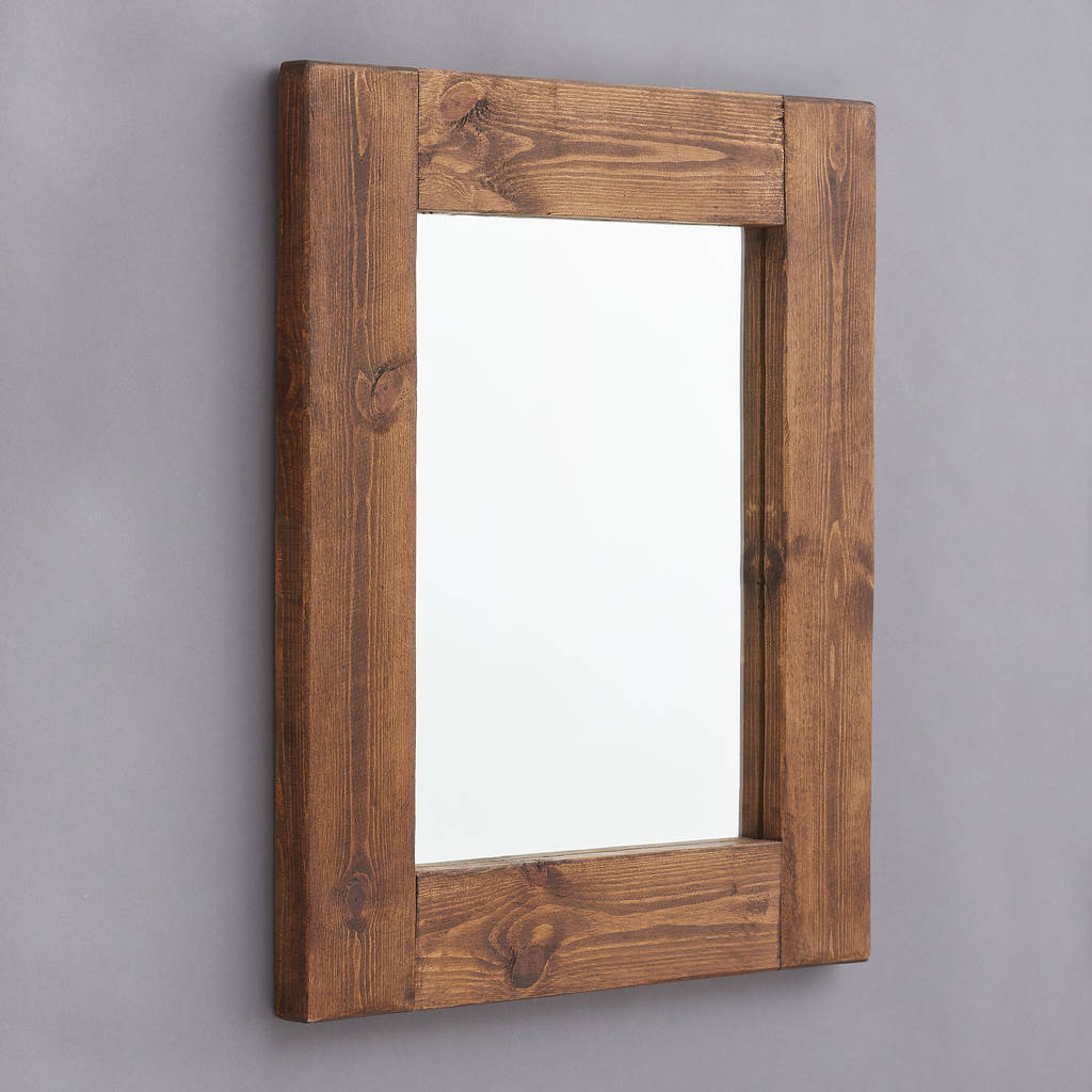 wooden mirror