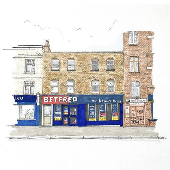 Personalised Cafe/Business/Shop Front Portrait, 6 of 7