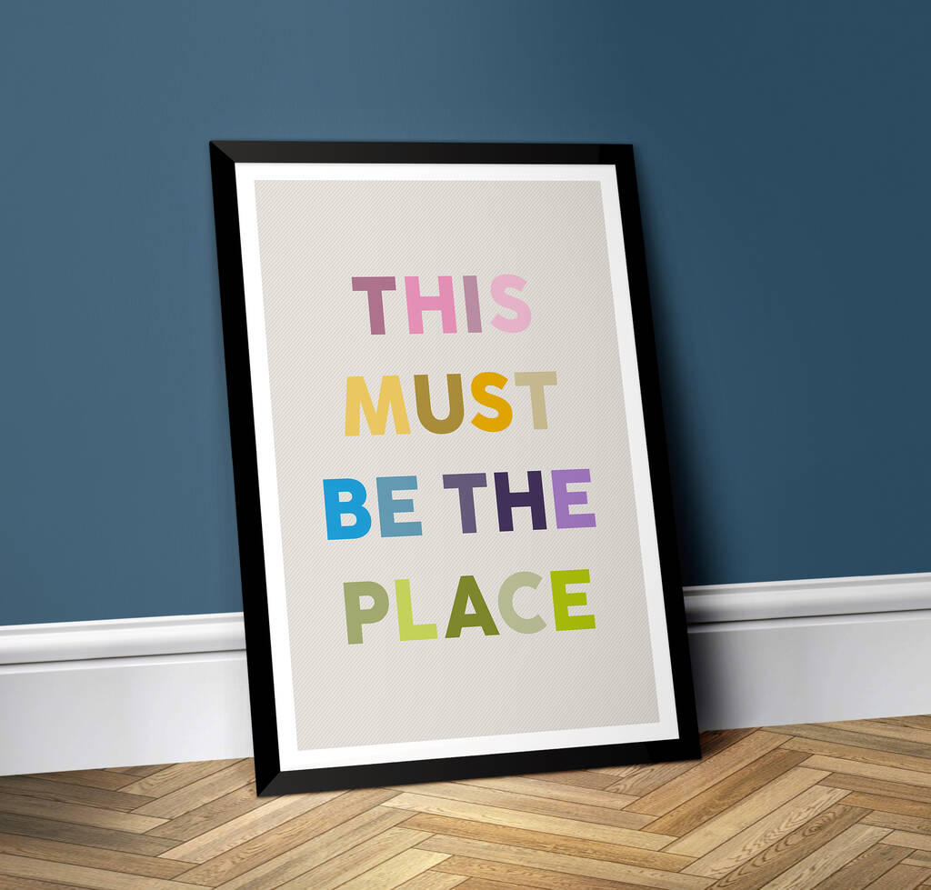 This Must Be The Place Poster Print By Print Club North