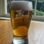 60th Birthday Shooting Star Pint Glass, thumbnail 2 of 6
