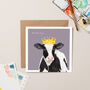 King Cow Birthday Card, thumbnail 1 of 2