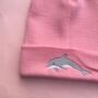 Dolphin Embroidered Beanie Hat, thumbnail 2 of 3