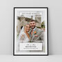 Ten Years Together Couples Photo Print Personalised Anniversary Gift, thumbnail 3 of 5