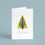 Decorative Folk Tree Christmas Card Pack, thumbnail 2 of 4