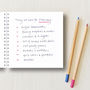 Personalised 'Goals' Bucket List Small Notebook, thumbnail 5 of 10