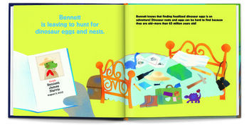 Personalised Children's Book, My Dino Egg Hunt, 3 of 12