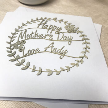 Personalised Papercut Mother's Day Card, 6 of 10