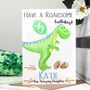 Personalised Dinosaur Relation Birthday Card, thumbnail 5 of 9
