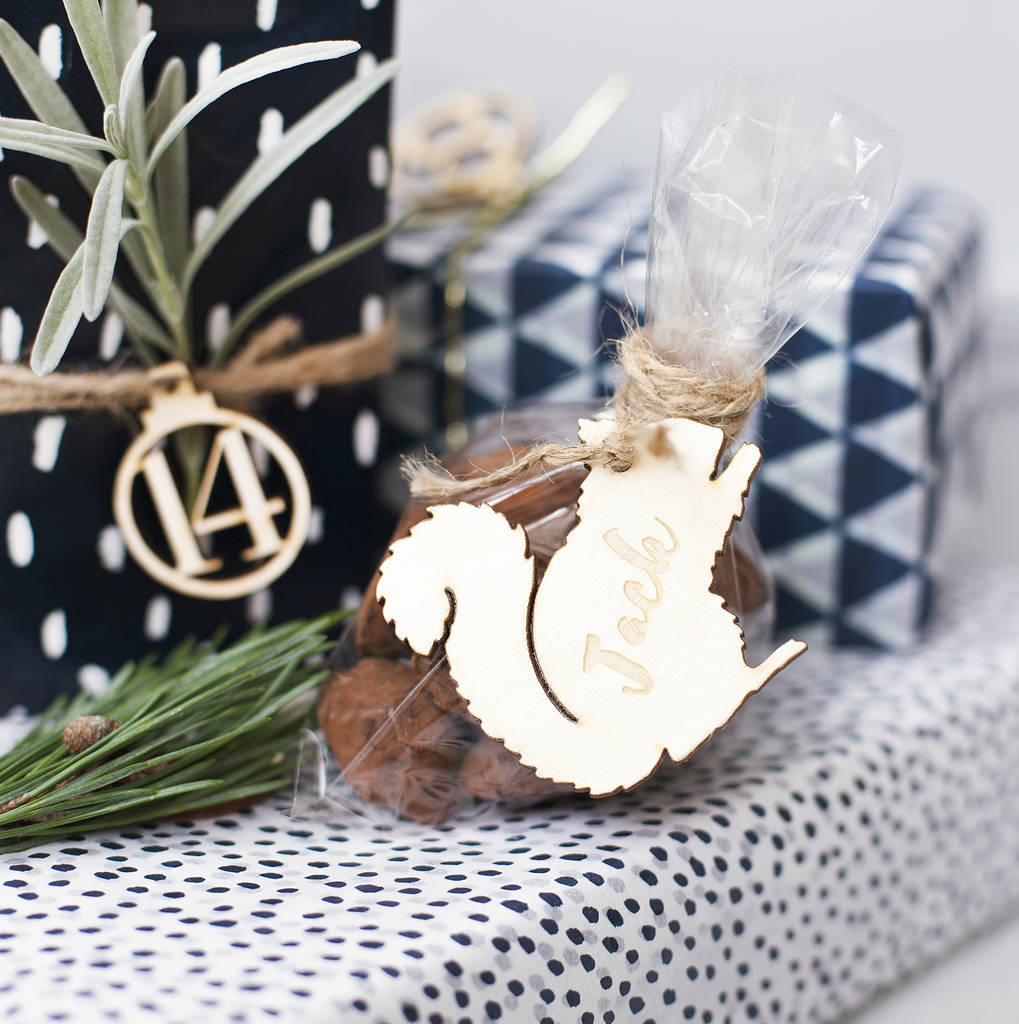 Engraved Squirrel Wooden Gift Tag By Clouds And Currents Engraved Squirrel Wooden Gift Tag By Clouds And Currents