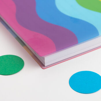 Bright Rainbow A6 Spiral Bound Notebook, 4 of 6