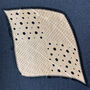 Beige Polka Dot Pleated Silky Scarf, thumbnail 4 of 4
