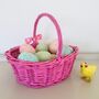 Vintage Hand Painted Pink Egg Basket ~ One, thumbnail 6 of 6