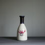 Ceramic Bottle Vase Floral Milk Thistle Design, thumbnail 3 of 3