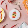 Hot Sauce Cross Stitch Kit, thumbnail 4 of 4