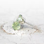 Green Prehnite Stud Earrings, thumbnail 2 of 12