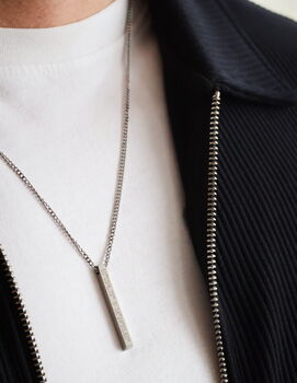 Personalised Custom Bar Necklace, 5 of 7