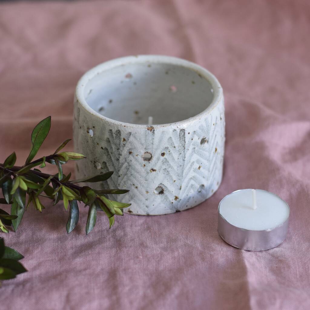 Ceramic Tealight Holder By Kate Brigden Ceramics