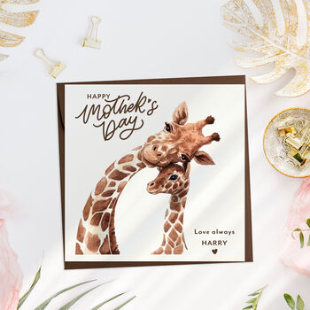Giraffe Mother's Day Card, 4 of 6