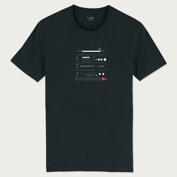 Hifi Music Tech Black T Shirt, 3 of 7