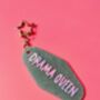 The 'Drama Queen' Motel Keyring — Sparkle Edition / Retro Glitter Key Fob / Funny Gift For Her, thumbnail 4 of 6