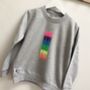 Kids And Babies Personalised Grey Letter Sweatshirt, thumbnail 11 of 11
