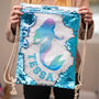 Personalised Sequin Mermaid / Unicorn Kit Bag, thumbnail 9 of 12