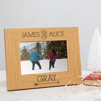 Personalised 'Mr And Mrs' Wedding Photo Frame, 5 of 7