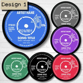 Personalised Real Vinyl Record Song, 7 of 12