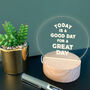 Engraved 'A Good Day For A Great Day' Mini Desk Lamp, thumbnail 4 of 7