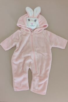 Personalised Baby Bunny Fleece All In One, 5 of 9