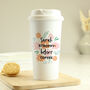 Personalised Floral Travel Mug, thumbnail 3 of 9