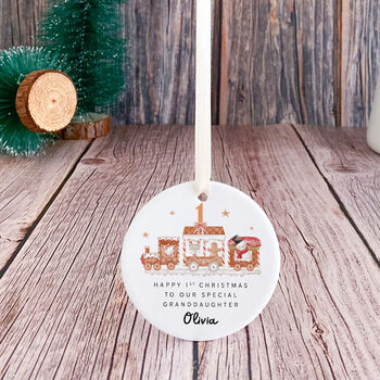 Granddaughter Ornament Gift With Name, 3 of 6