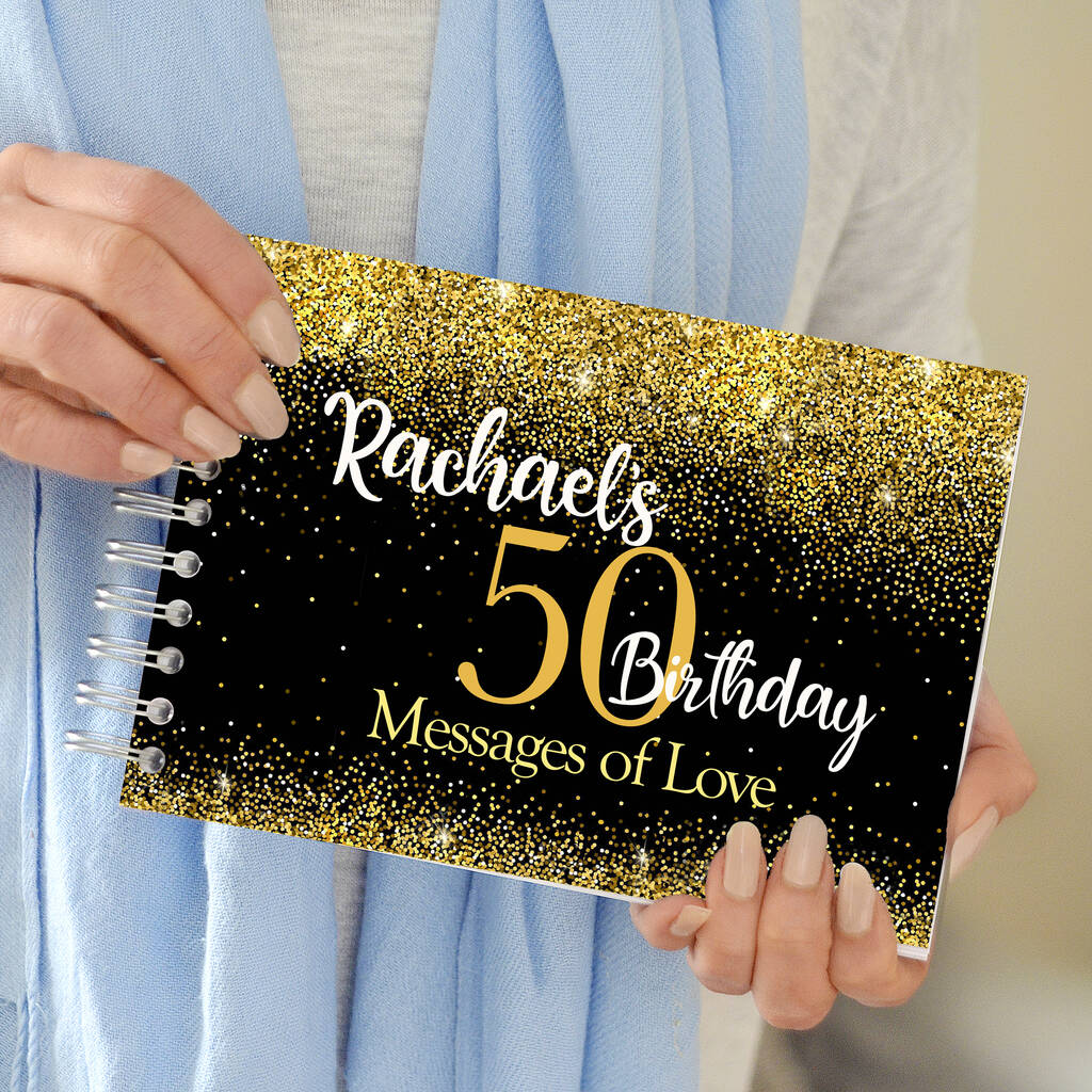 Personalised 50th Birthday Party Book, 1 of 7