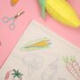 Stitch Your Vegetables Tea Towel Embroidery Kit, thumbnail 4 of 7