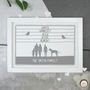 Personalised Family Names And Silhouette Papercut, thumbnail 8 of 8