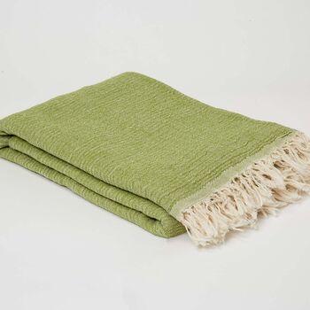 Beige Cotton Muslin Towel, 5 of 6