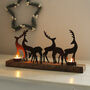 Reindeer Family Tealight Holder, thumbnail 1 of 2