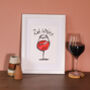 Red Wine Illustrated Wall Art, thumbnail 5 of 10