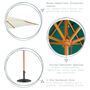 Garden Parasol With Wooden Frame, thumbnail 10 of 10