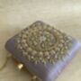 Purple Mandala Design Square Clutch, thumbnail 7 of 8