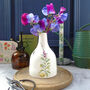 Wild Flowers Ceramic Bud Vase, thumbnail 9 of 12