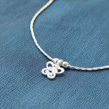 Butterfly Charm Indian Payal Anklet, 4 of 6