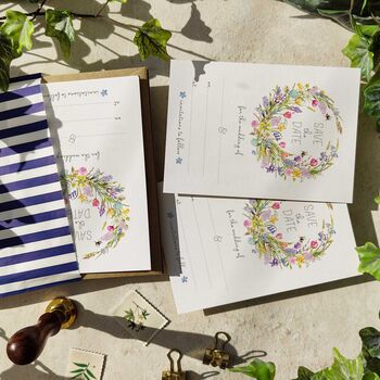 Spring Flowers Ready To Write Save The Date Cards, 3 of 6